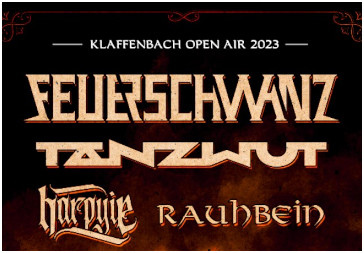 16.09.2023 - Chemnitz - FEUERSCHWANZ + TANZWUT + HARPYIE + RAUHBEIN