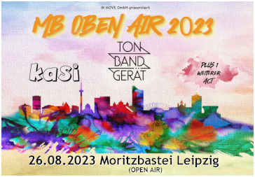 26.08.2023 - Leipzig - TONBANDGERÄT + KASI + 1 weiterer Act